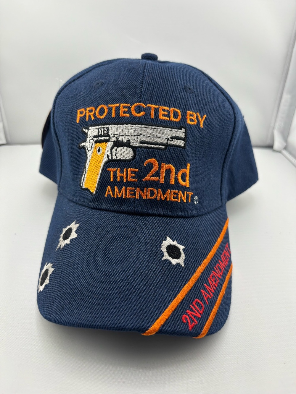 NEW 2nd Amendment Embroidered Blue Baseball Cap Hat